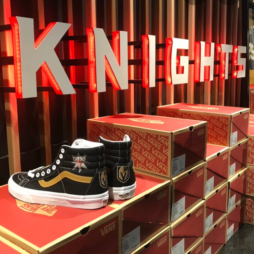 Las Vegas Golden Knights High Top Vans Sneakers